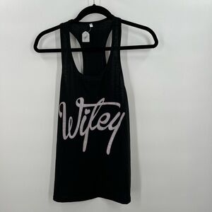 Wifey Black Tank Top Ladies Small NEW